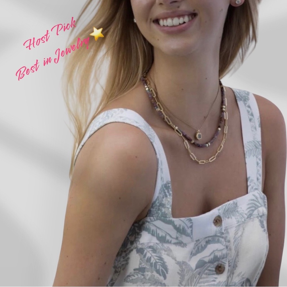 *SOLD*. Silpada 'Golden Paperclip' Chain Necklace NEW in box with pouch - Picture 4 of 10